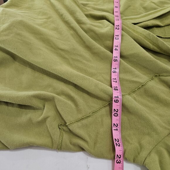 Habitat Cardigan Size Large Knit Moss Green Cotton Lagenlook - Picture 9 of 10